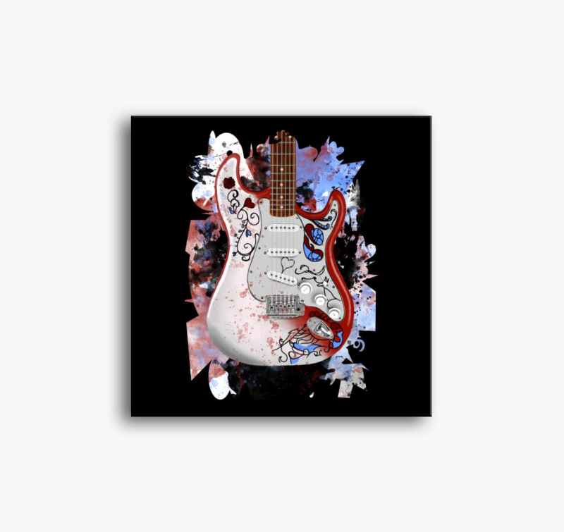 Jimi Hendrix kitara slika na platnu