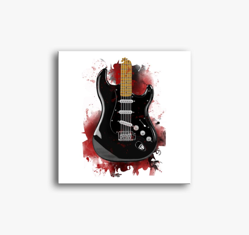 David Gilmour kitara slika na platnu