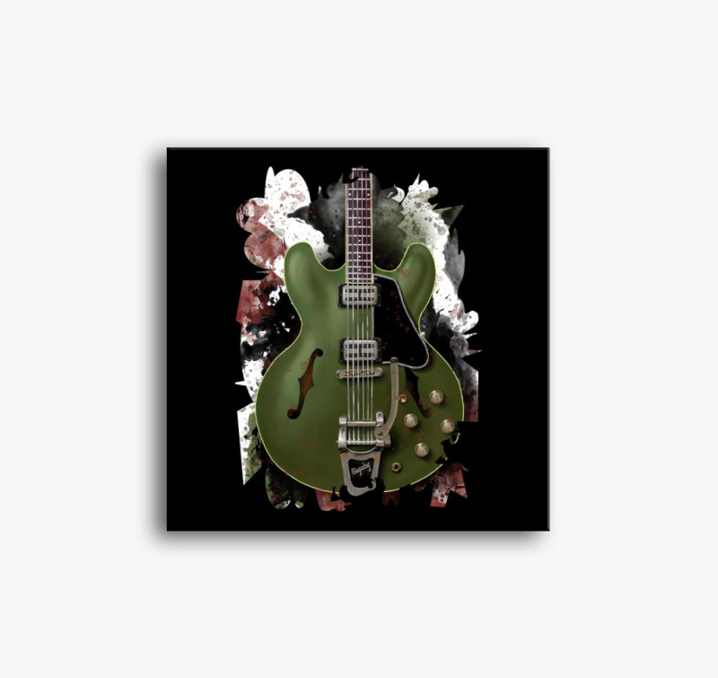 Chris Cornell kitara slika na platnu