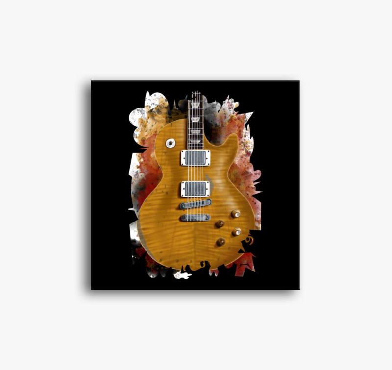 Greeny kitara slika na platnu