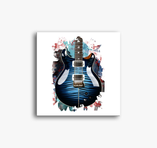 Santana kitara slika na platnu