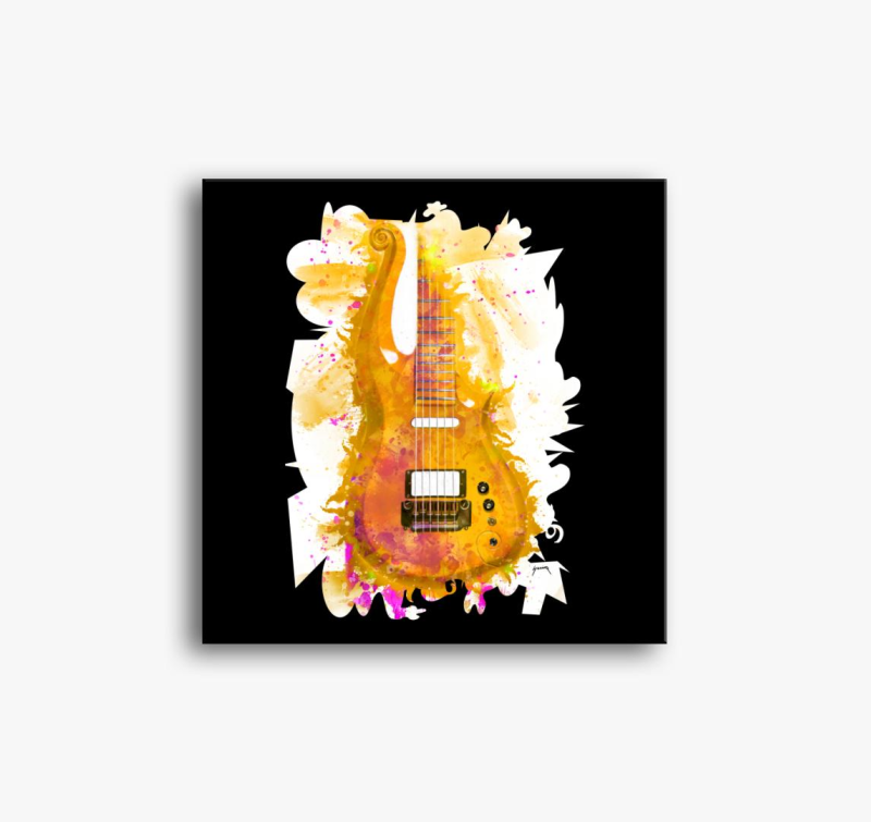 Prince kitara slika na platnu