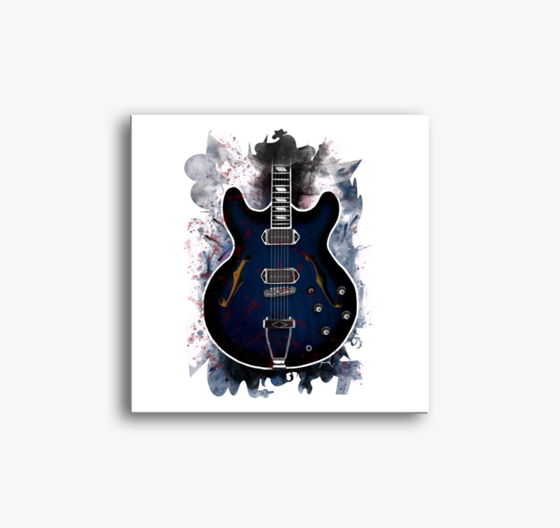 Gary Clark Jr. kitara slika na platnu