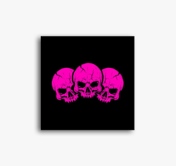 3 pink skulls slika 