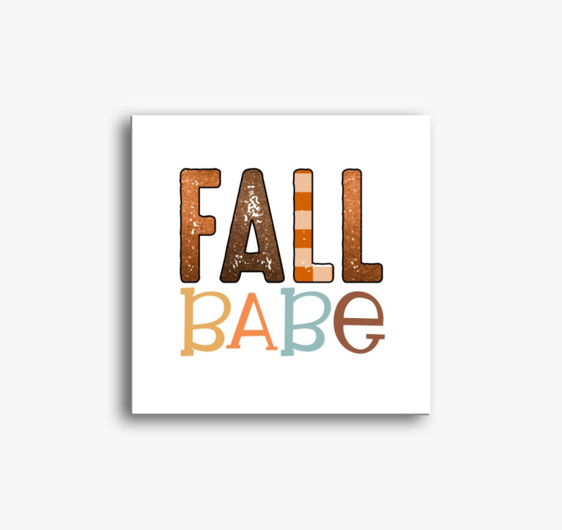 Fall babe rjava slika na platnu