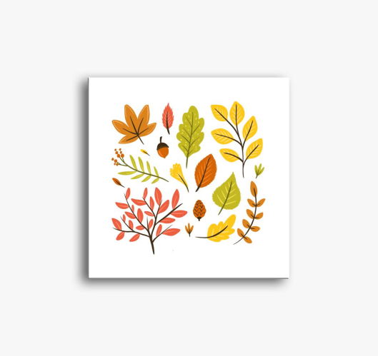 falevelek slika na platnu