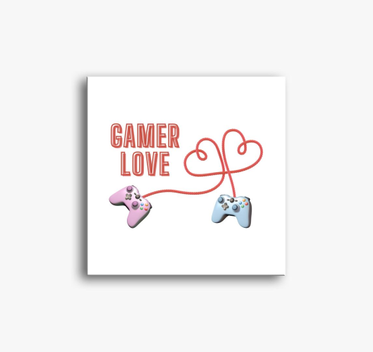 Gamer love slika na platnu