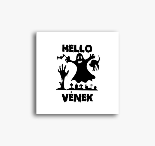 Hello halloween slika na platn...