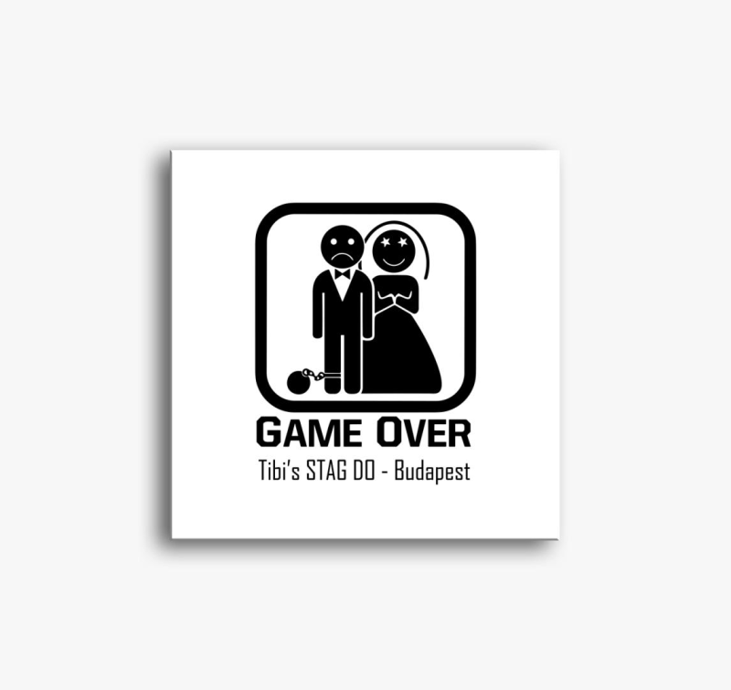 GameOver egyedi slika na platnu