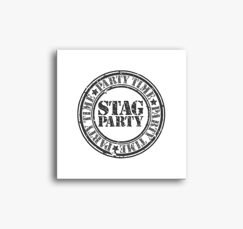 Stag siva slika na platnu