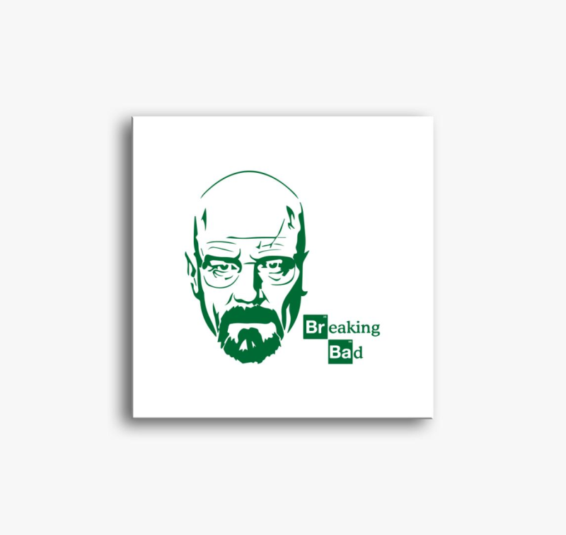 Breaking zelena slika na platnu