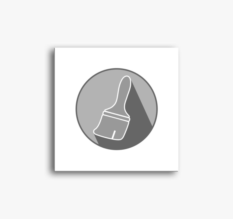 Ikon ecsetes slika na platnu