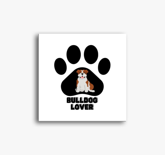 Bulldog Lover slika na platnu