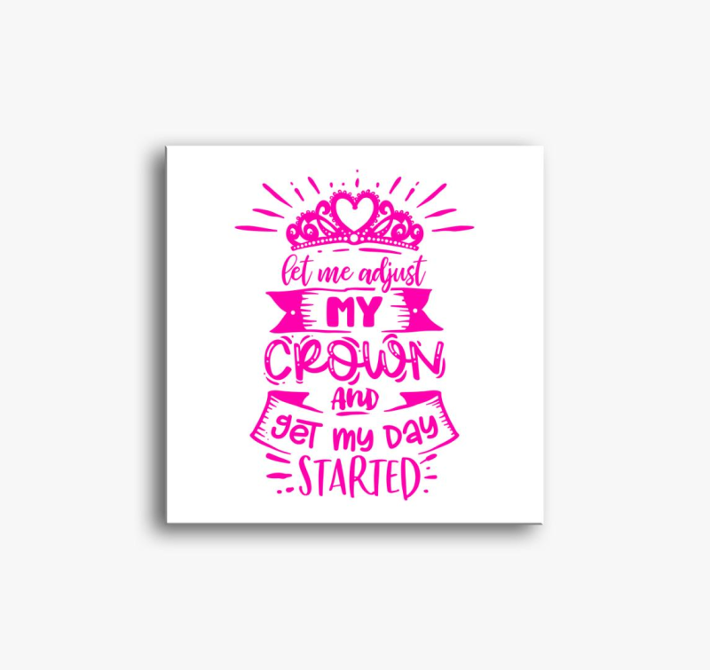 adjust crown pink slika na platnu