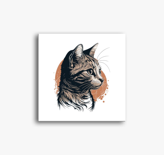 Aranyos cica slika na platnu