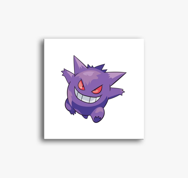 Gengar pokemon slika na platnu
