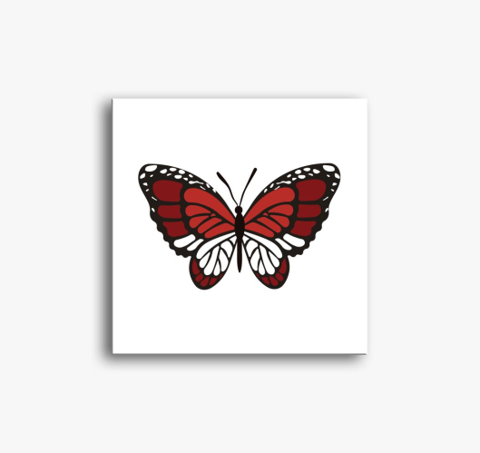 rdeča slika na platnu