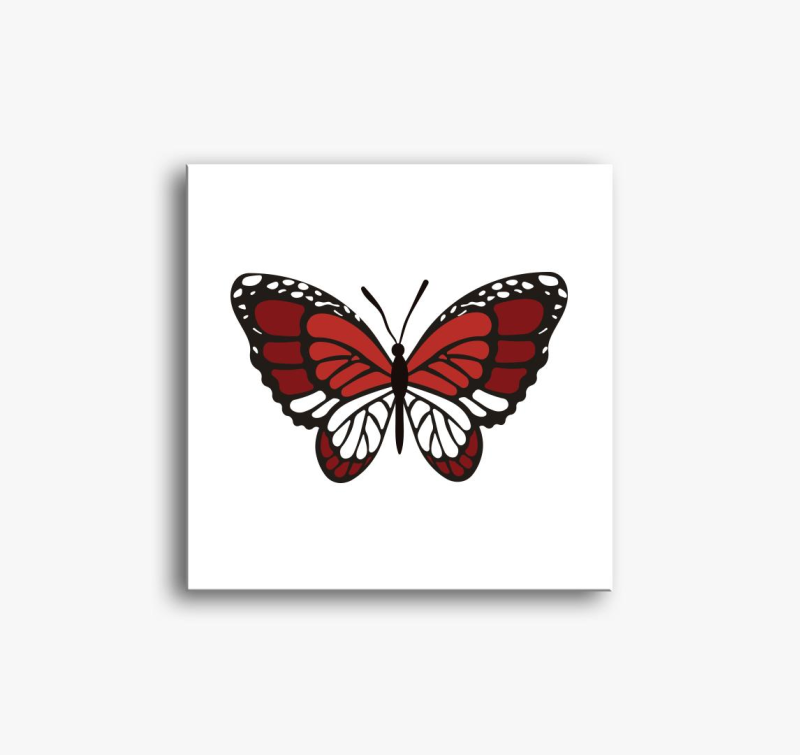 rdeča slika na platnu