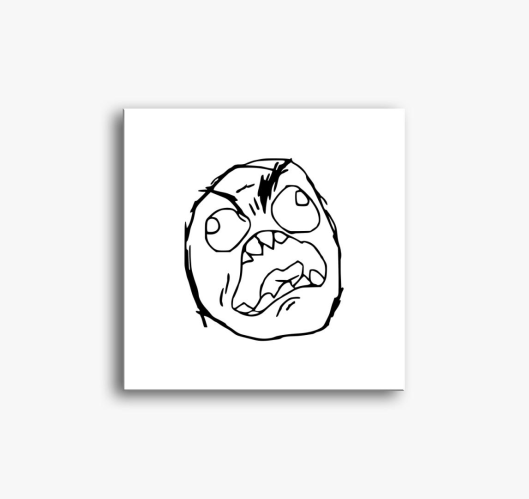 Ideges fej slika na platnu