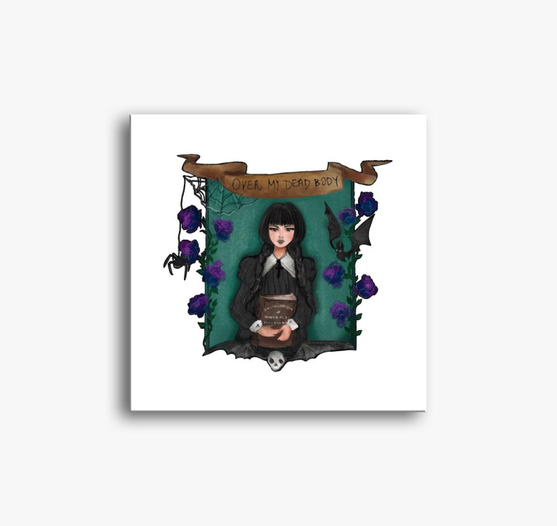 Wednesday -Over my dead body slika na platnu