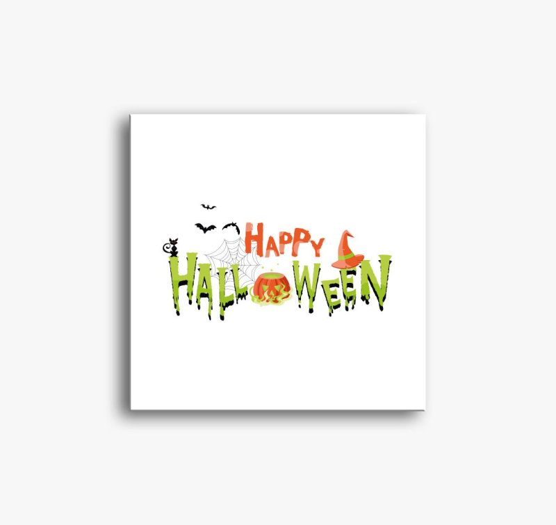 Happy Halloween felirat slika na platnu