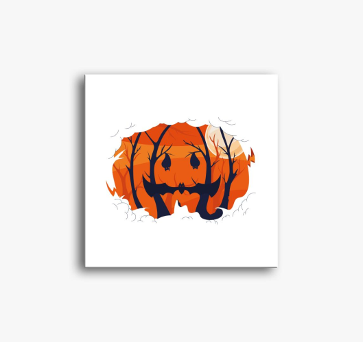 Halloween forest slika na plat...