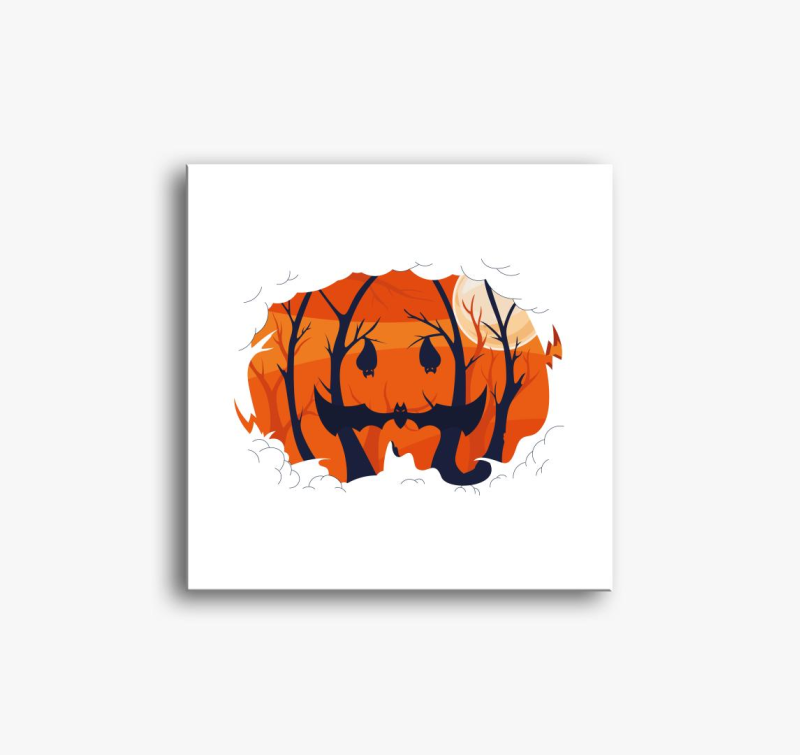 Halloween forest slika na platnu