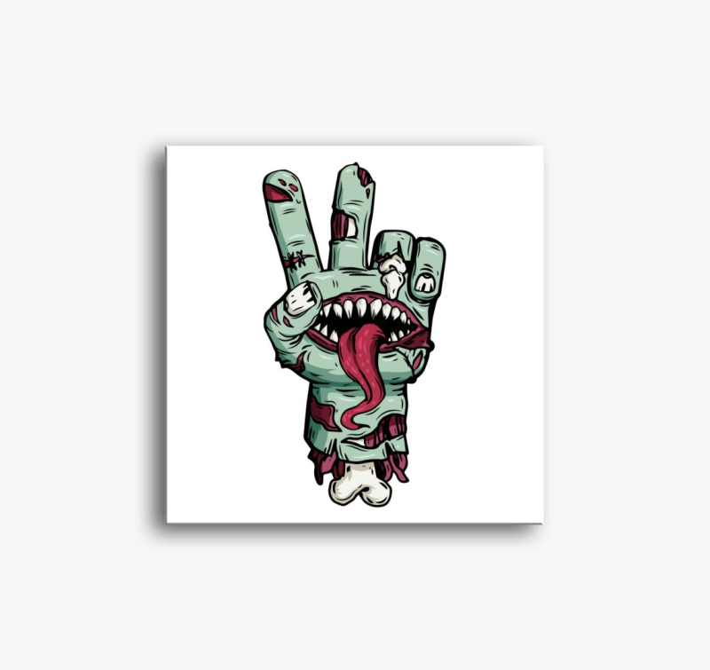 Halloween zombi slika na platnu