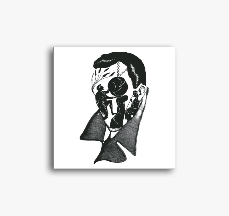 Arc sziluett slika na platnu