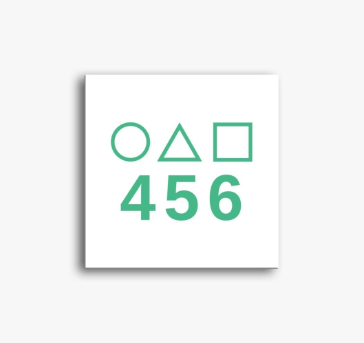 Squit game 456 slika na platnu