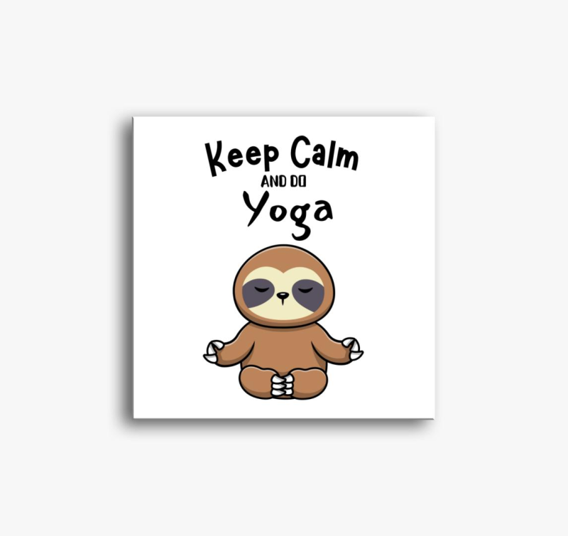 Keep calm and do yoga slika na platnu