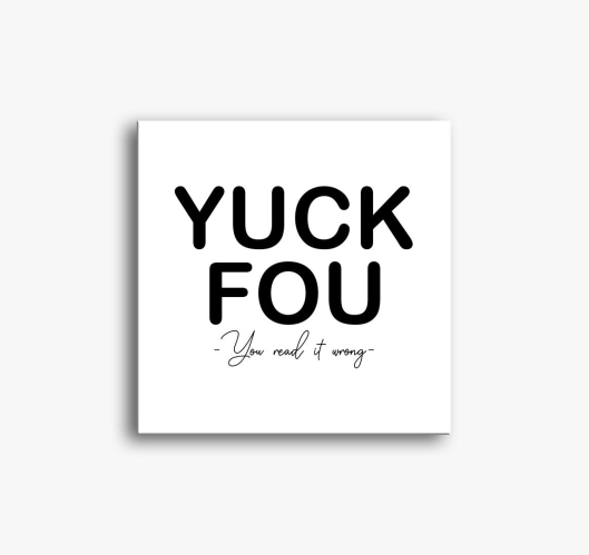 yuck - read slika na platnu