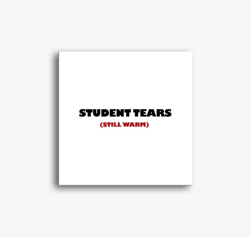 student tears warm slika na platnu