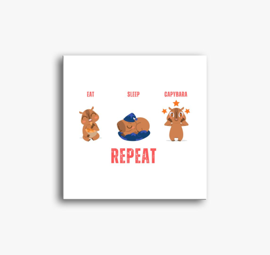 Eat sleep Capybara - repeat sl...