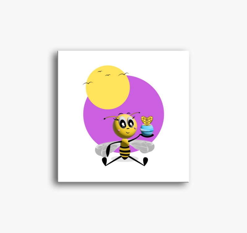 slika na platnu - roza