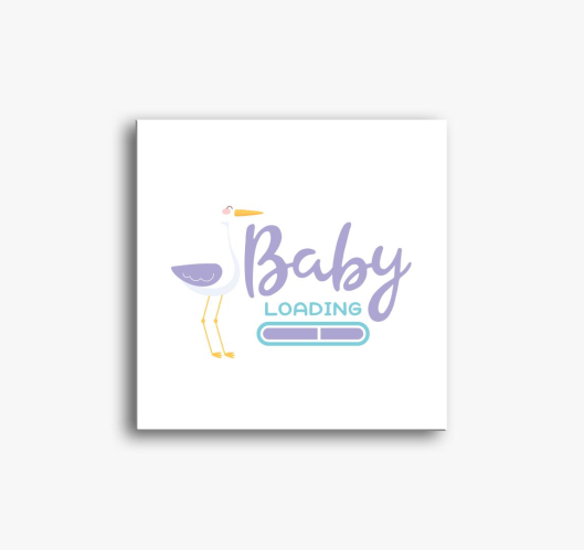 baby loading slika na platnu