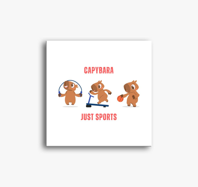 Capybara Just Sports slika na platnu