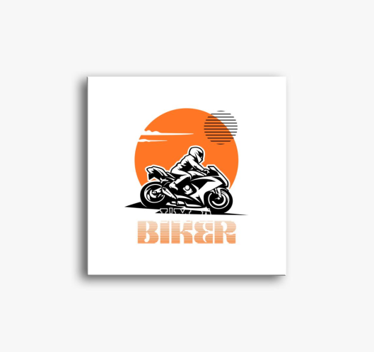 I'm biker slika na platnu