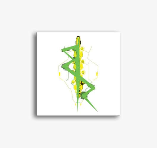 Cyberpunk art slika na platnu