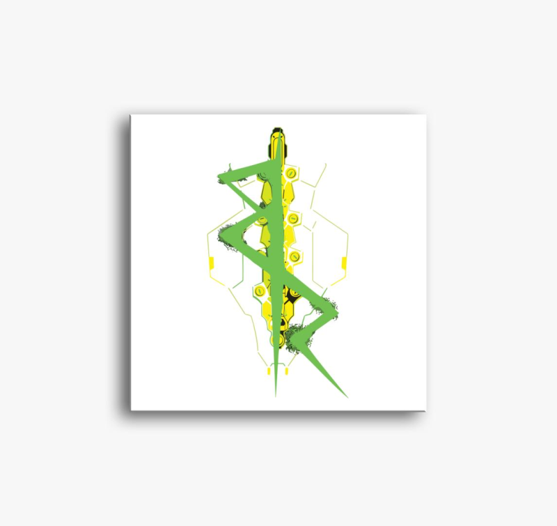 Cyberpunk art slika na platnu