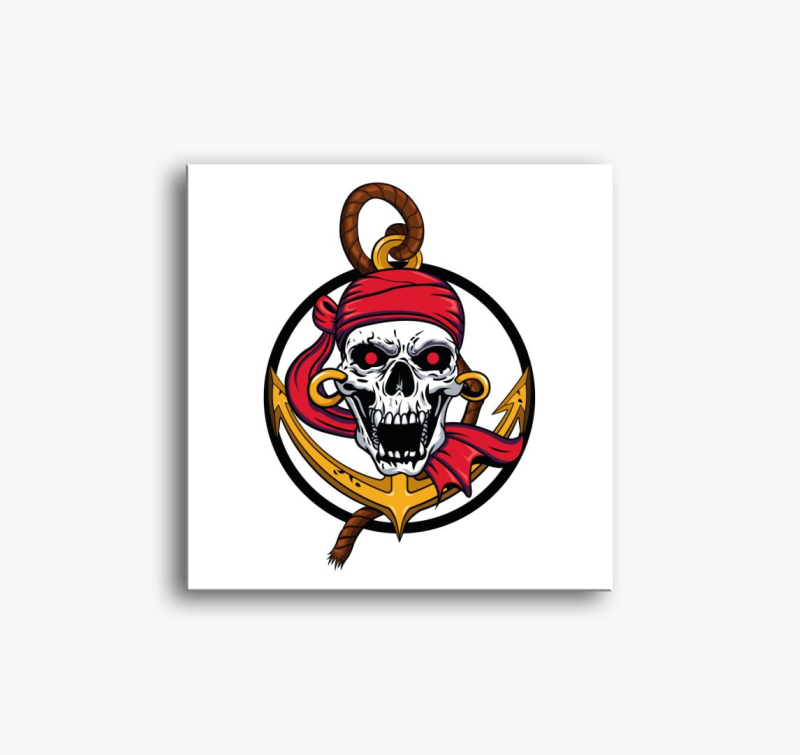 Pirate skull slika na platnu