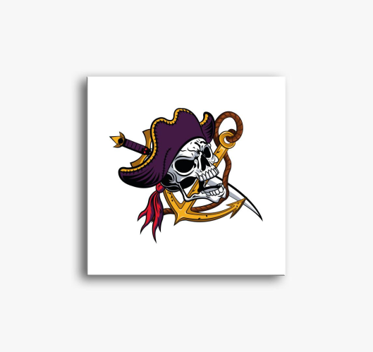 Pirate skull 4 slika na platnu