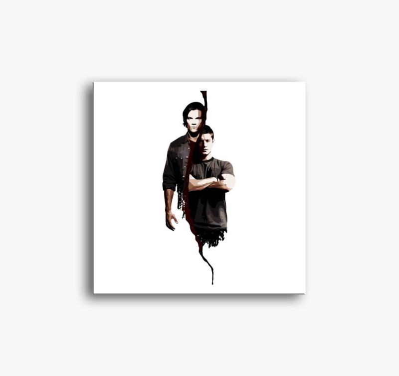 Supernatural Sam in Dean 2 slika na platnu