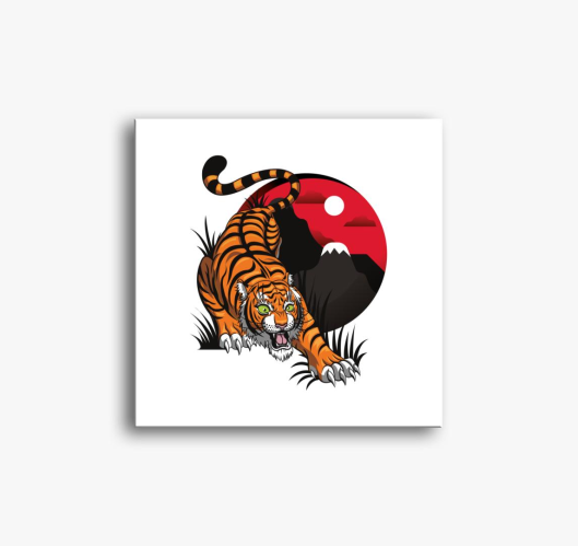 Tiger with horizon slika na pl...