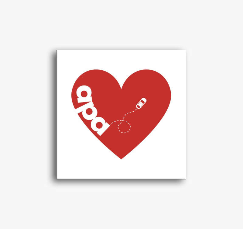 Oče felirattal slika na platnu