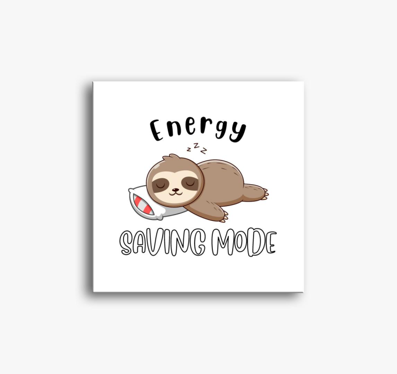 Energy saving mode slika na platnu