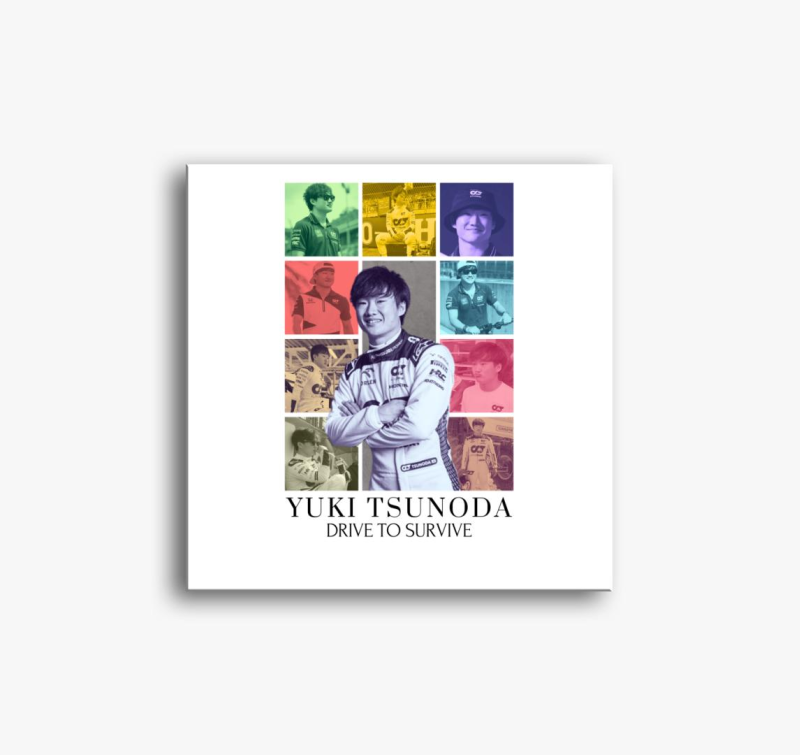 Yuki Tsunoda F1 slika na platnu