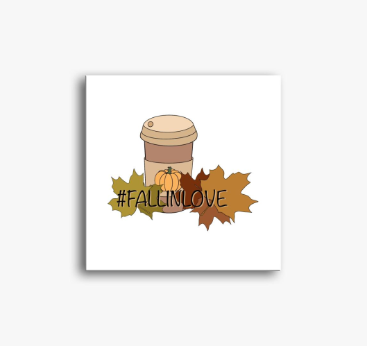 Fall in love slika na platnu