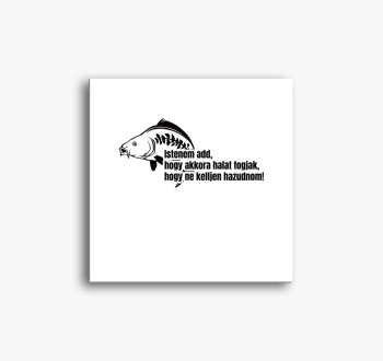 Akkora halat fogjak ne kelljen hazudnom ribič slika na platnu