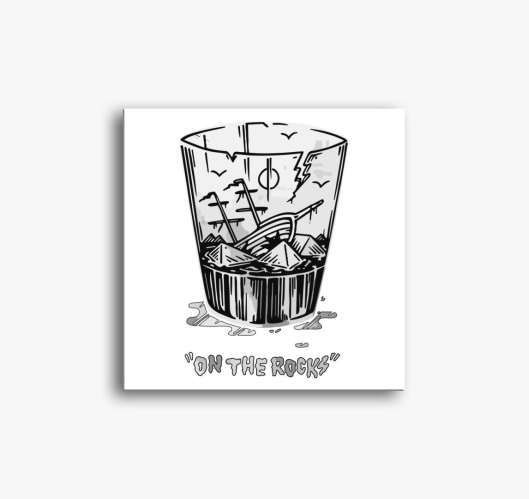 On the rocks slika na platnu